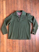 Load image into Gallery viewer, vintage 1940s Woolrich ARCHERY pullover wool shirt