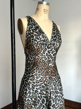 Load image into Gallery viewer, vintage 1970s Vanity Fair leopard jumpsuit {xs/s}