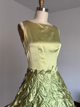 Load image into Gallery viewer, vintage 1950s green party dress {xs}