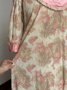 antique 1910s cotton wrap dressing gown {XL}