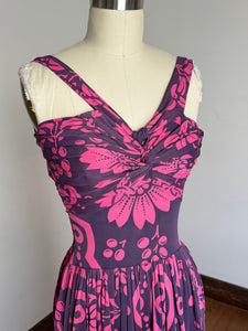 vintage 1930s 40s rayon jersey gown {xs}