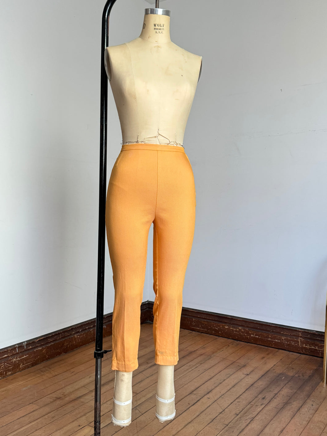 vintage 1960s high waisted side zip pants {xxs-xs}