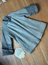 Load image into Gallery viewer, vintage 1950s grey two-tone coat {up to XL}