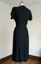 Load image into Gallery viewer, vintage 1940s studded rayon dress {xs}