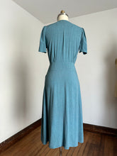 Load image into Gallery viewer, vintage 1940s flecked dress {L}