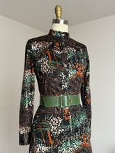 Load image into Gallery viewer, vintage 1970s novelty tree dress {s}