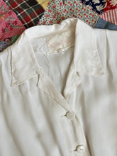 Load image into Gallery viewer, vintage 1940s white romper playsuit {s}