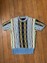 Load image into Gallery viewer, vintage 1940s 50s cable knit t-shirt