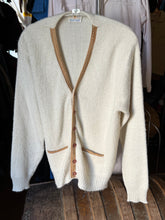 Load image into Gallery viewer, vintage 1960s mohair blend cardigan sweater