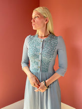 Load image into Gallery viewer, vintage 1930s 40s trapunto rayon dress {xs}