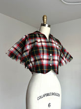 Load image into Gallery viewer, vintage 1940s 50s plaid cape {m}