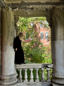 vintage 1930s black velvet gown {s/m}