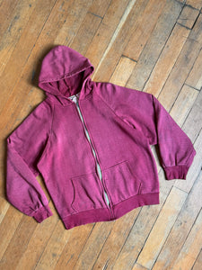 vintage 1980s MacGregor thermal zip up hoodie sweatshirt