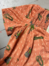 Load image into Gallery viewer, vintage 1970s hikers hiking print dress {xs}