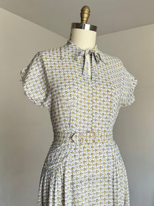 vintage 1940s rayon dress {m}
