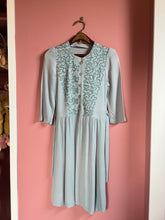 Load image into Gallery viewer, vintage 1930s 40s trapunto rayon dress {xs}