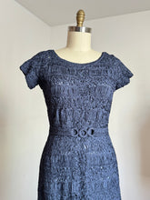Load image into Gallery viewer, vintage 1940s 50s ribbon dress {m}