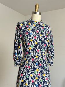 vintage 1930s abstract rayon dress {xs}