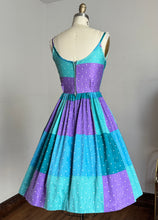Load image into Gallery viewer, vintage 1950s polka dot sun dress {xxs}
