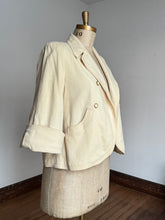 Load image into Gallery viewer, vintage 1950s cream cropped swing coat {up to XL}