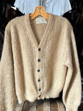 Load image into Gallery viewer, vintage 1950s 60s mohair cardigan sweater