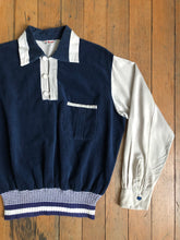Load image into Gallery viewer, vintage 1940s two tone corduroy gaucho pullover shirt
