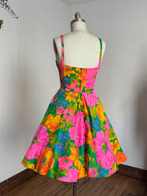 Load image into Gallery viewer, vintage 1960s pink floral Hawaiian sun dress {s-m}