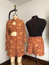 Load image into Gallery viewer, vintage 1940s rayon &quot;his &amp; hers&quot; swim set {L}