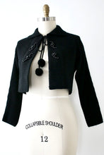 Load image into Gallery viewer, vintage 1950s cotton bolero sweater