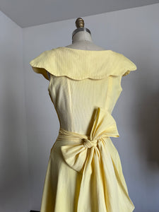 vintage 1940s yellow maxi dress {s}