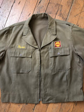 Load image into Gallery viewer, vintage 1950s Shell Gas attendant jacket AS-IS