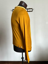 Load image into Gallery viewer, vintage 1960s yellow striped sweater shirt jac