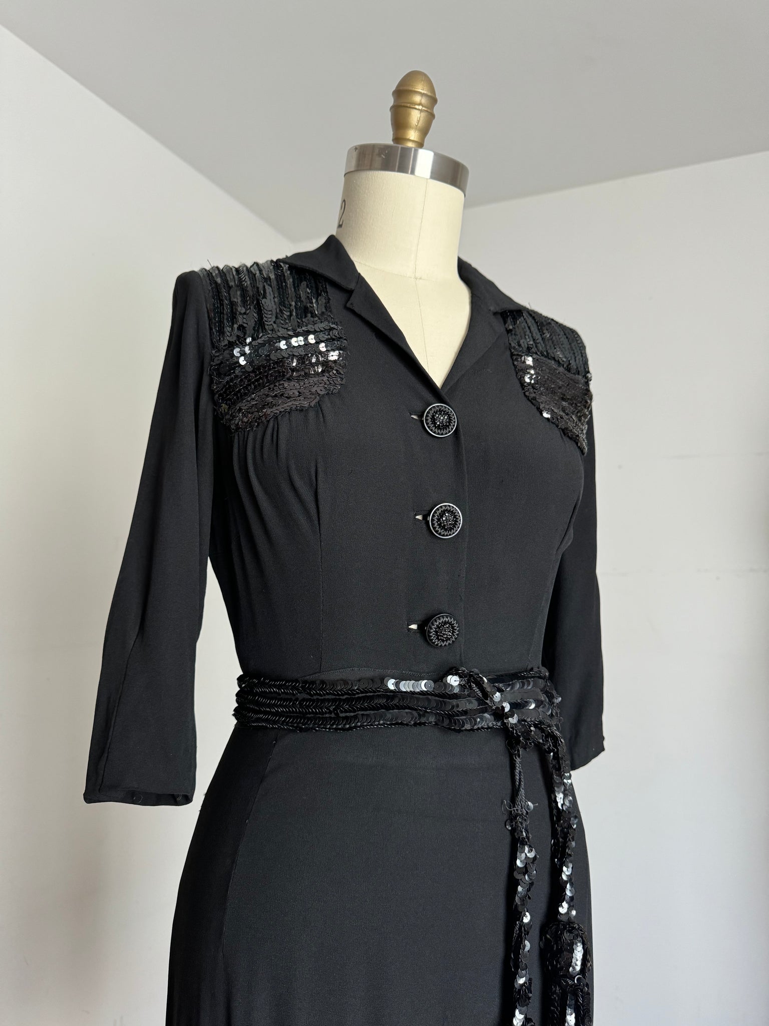 vintage 1940s sequin dress {s/m} AS-IS Trunk of Dresses vintage 1940s sequin dress {s/m} AS-IS Trunk of Dresses