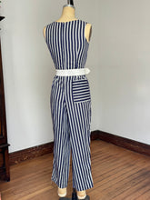 Load image into Gallery viewer, vintage 1960s striped jumpsuit {s}
