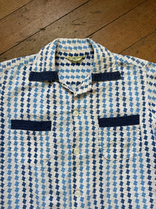 vintage 1950s juniors button up shirt