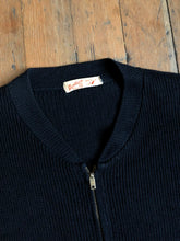 Load image into Gallery viewer, vintage 1940s sports knit zip up letterman sweater