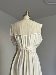 antique Edwardian silk white gown {xs}