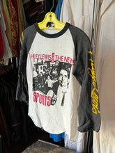 Load image into Gallery viewer, vintage 1980s Huey Lewis &amp; the News w/ Doug and the Slugs raglan t shirt
