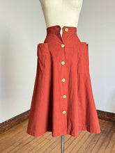 Load image into Gallery viewer, vintage 1930s brown skirt {xxs}