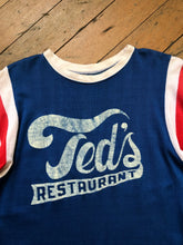 Load image into Gallery viewer, vintage 1950s Ted&#39;s Restaurant jersey shirt
