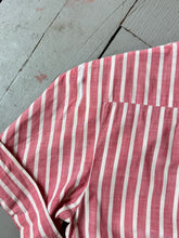 Load image into Gallery viewer, vintage 1940s 50s cotton striped dress {xxs}