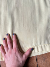 Load image into Gallery viewer, vintage 1950s yellow wool long sleeve button up shirt
