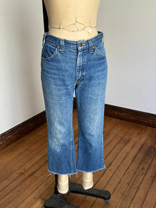 vintage 1970s GWG cut off denim jeans 30W