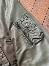 Load image into Gallery viewer, vintage 1950s nylon B-15 flight jacket bomber