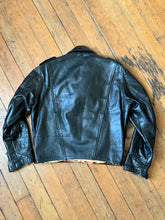 Load image into Gallery viewer, vintage 1970s Brimaco D pocket motorcycle leather jacket
