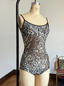vintage 1960s LEOPARD Cole of California swimsuit {xxs}