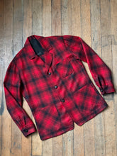 Load image into Gallery viewer, vintage 1960s plaid 49er blazer jacket