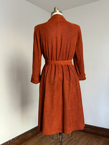 vintage 1940s suede coat {m/L}