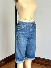 Load image into Gallery viewer, vintage 1950s selvedge denim cut offs