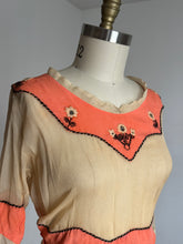 Load image into Gallery viewer, AS-IS vintage 1910s 20s silk sheer blouse {s/m}